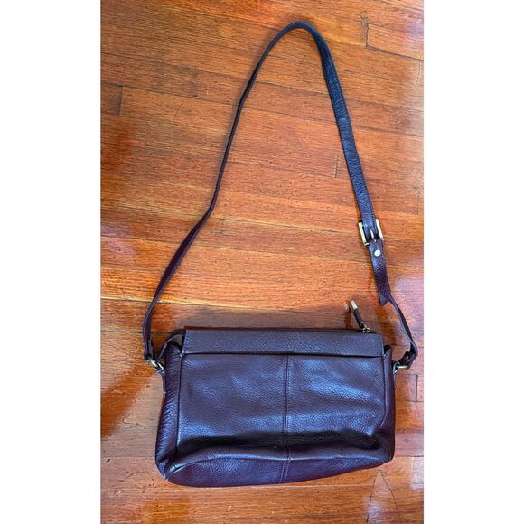 Vintage 70’s Etienne Aigner Oxblood Mahagony Brown Leather Bag Crossbody Purse - Picture 3 of 7